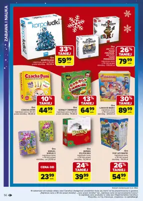 Carrefour - gazetka promocyjna Gazetka Zabawki od poniedziałku 03.11 do wtorku 23.12 - strona 56 Carrefour - gazetka promocyjna Gazetka Zabawki od poniedziałku 03.11 do wtorku 23.12 - strona 56