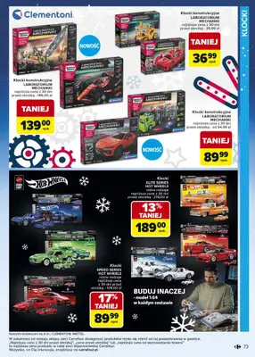 Carrefour - gazetka promocyjna Gazetka Zabawki od poniedziałku 03.11 do wtorku 23.12 - strona 73 Carrefour - gazetka promocyjna Gazetka Zabawki od poniedziałku 03.11 do wtorku 23.12 - strona 73