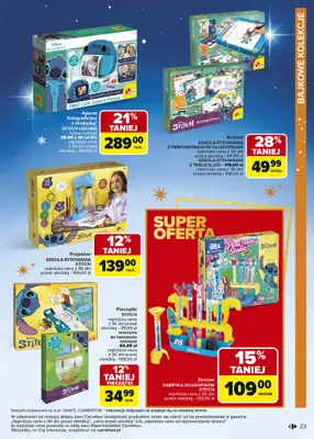 Carrefour - gazetka promocyjna Gazetka Zabawki od poniedziałku 03.11 do wtorku 23.12 - strona 23 Carrefour - gazetka promocyjna Gazetka Zabawki od poniedziałku 03.11 do wtorku 23.12 - strona 23