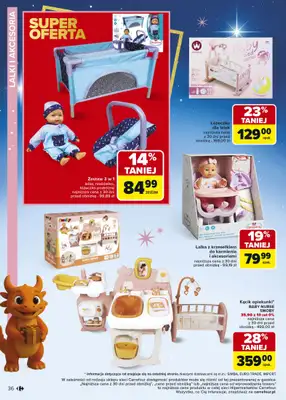 Carrefour - gazetka promocyjna Gazetka Zabawki od poniedziałku 03.11 do wtorku 23.12 - strona 36 Carrefour - gazetka promocyjna Gazetka Zabawki od poniedziałku 03.11 do wtorku 23.12 - strona 36