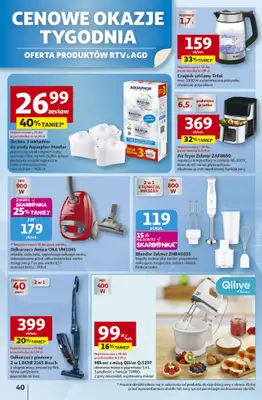 Auchan - gazetka promocyjna Gazetka Pewność niskich cen Hipermarket Auchan od czwartku 30.10 do środy 05.11 - strona 40 Auchan - gazetka promocyjna Gazetka Pewność niskich cen Hipermarket Auchan od czwartku 30.10 do środy 05.11 - strona 40