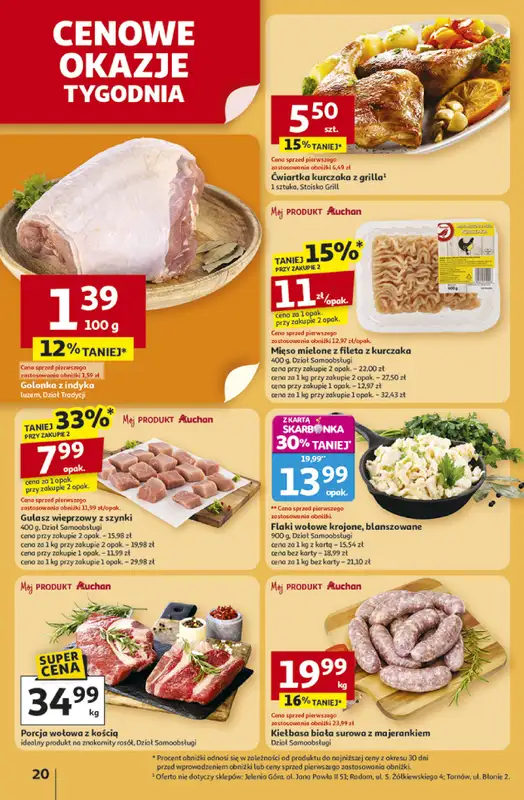 Auchan - gazetka promocyjna Gazetka Pewność niskich cen Hipermarket Auchan od czwartku 30.10 do środy 05.11 - strona 20