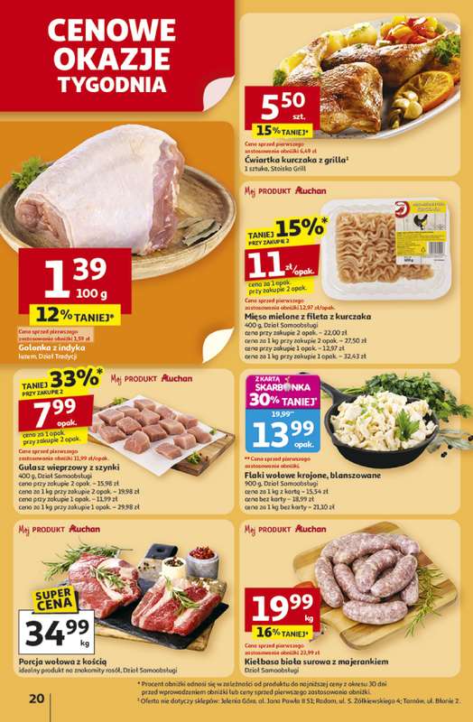 Auchan - gazetka promocyjna Gazetka Pewno艣膰 niskich cen Hipermarket Auchan od czwartku 30.10 do 艣rody 05.11 - strona 20 Auchan - gazetka promocyjna Gazetka Pewno艣膰 niskich cen Hipermarket Auchan od czwartku 30.10 do 艣rody 05.11 - strona 20