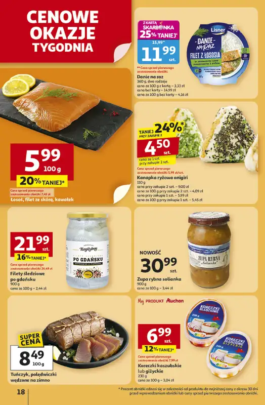 Auchan - gazetka promocyjna Gazetka Pewność niskich cen Hipermarket Auchan od czwartku 30.10 do środy 05.11 - strona 18