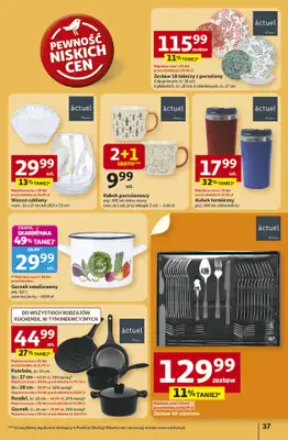 Auchan - gazetka promocyjna Gazetka Pewność niskich cen Hipermarket Auchan od czwartku 30.10 do środy 05.11 - strona 37 Auchan - gazetka promocyjna Gazetka Pewność niskich cen Hipermarket Auchan od czwartku 30.10 do środy 05.11 - strona 37