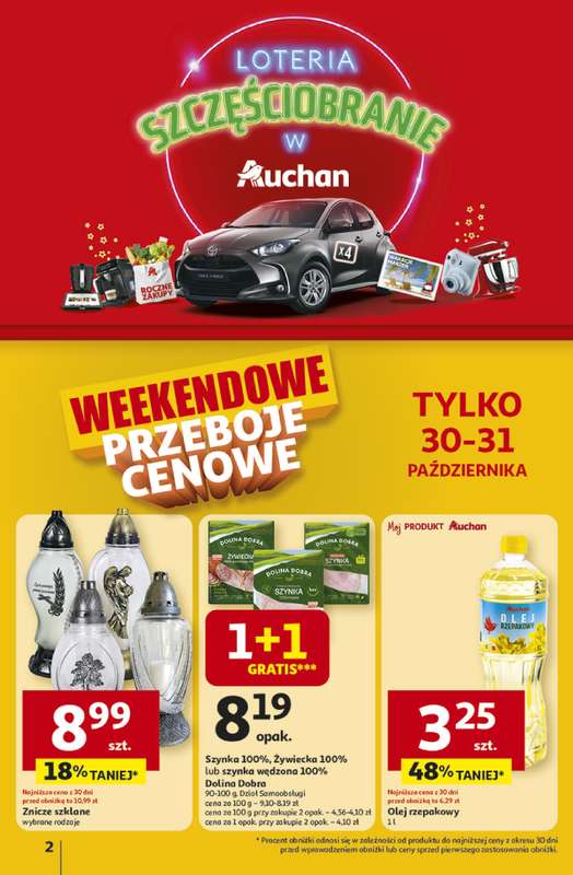 Auchan - gazetka promocyjna Gazetka Pewno艣膰 niskich cen Hipermarket Auchan od czwartku 30.10 do 艣rody 05.11 - strona 2 Auchan - gazetka promocyjna Gazetka Pewno艣膰 niskich cen Hipermarket Auchan od czwartku 30.10 do 艣rody 05.11 - strona 2