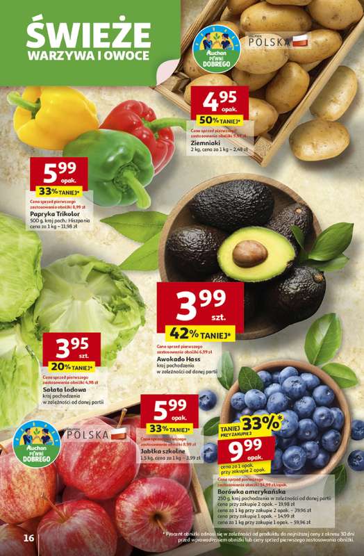 Auchan - gazetka promocyjna Gazetka Pewno艣膰 niskich cen Hipermarket Auchan od czwartku 30.10 do 艣rody 05.11 - strona 16 Auchan - gazetka promocyjna Gazetka Pewno艣膰 niskich cen Hipermarket Auchan od czwartku 30.10 do 艣rody 05.11 - strona 16