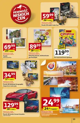 Auchan - gazetka promocyjna Gazetka Pewność niskich cen Hipermarket Auchan od czwartku 30.10 do środy 05.11 - strona 13 Auchan - gazetka promocyjna Gazetka Pewność niskich cen Hipermarket Auchan od czwartku 30.10 do środy 05.11 - strona 13