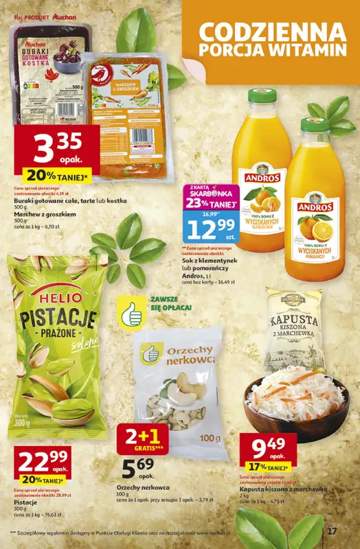 Auchan - gazetka promocyjna Gazetka Pewność niskich cen Hipermarket Auchan od czwartku 30.10 do środy 05.11 - strona 17