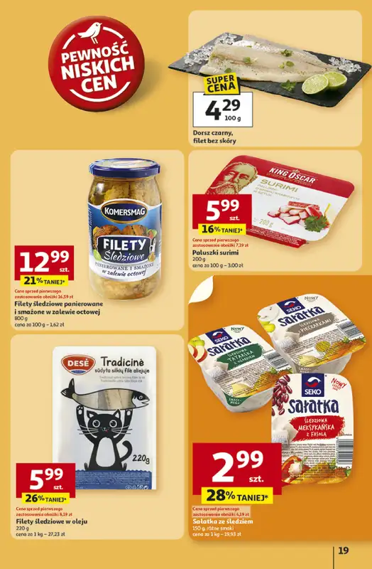 Auchan - gazetka promocyjna Gazetka Pewność niskich cen Hipermarket Auchan od czwartku 30.10 do środy 05.11 - strona 19