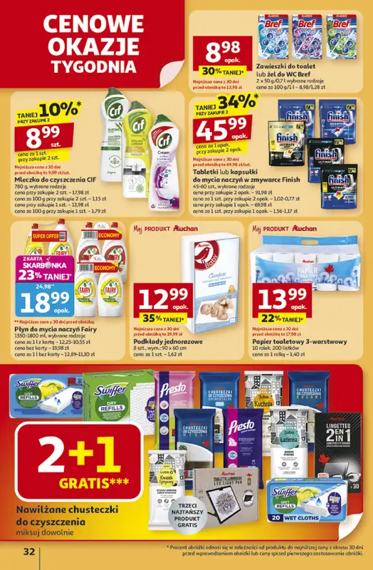 Auchan - gazetka promocyjna Gazetka Pewność niskich cen Hipermarket Auchan od czwartku 30.10 do środy 05.11 - strona 32