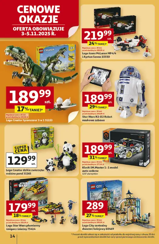 Auchan - gazetka promocyjna Gazetka Pewność niskich cen Hipermarket Auchan od czwartku 30.10 do środy 05.11 - strona 14