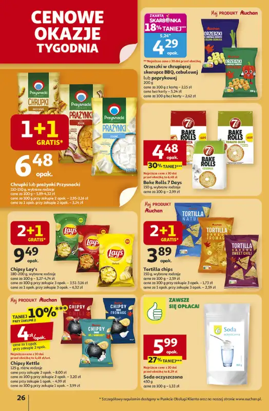 Auchan - gazetka promocyjna Gazetka Pewność niskich cen Hipermarket Auchan od czwartku 30.10 do środy 05.11 - strona 26