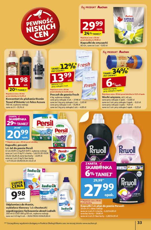 Auchan - gazetka promocyjna Gazetka Pewno艣膰 niskich cen Hipermarket Auchan od czwartku 30.10 do 艣rody 05.11 - strona 33 Auchan - gazetka promocyjna Gazetka Pewno艣膰 niskich cen Hipermarket Auchan od czwartku 30.10 do 艣rody 05.11 - strona 33