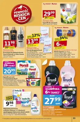 Auchan - gazetka promocyjna Gazetka Pewność niskich cen Hipermarket Auchan od czwartku 30.10 do środy 05.11 - strona 33 Auchan - gazetka promocyjna Gazetka Pewność niskich cen Hipermarket Auchan od czwartku 30.10 do środy 05.11 - strona 33
