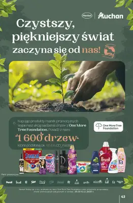 Auchan - gazetka promocyjna Gazetka Pewność niskich cen Hipermarket Auchan od czwartku 30.10 do środy 05.11 - strona 43 Auchan - gazetka promocyjna Gazetka Pewność niskich cen Hipermarket Auchan od czwartku 30.10 do środy 05.11 - strona 43