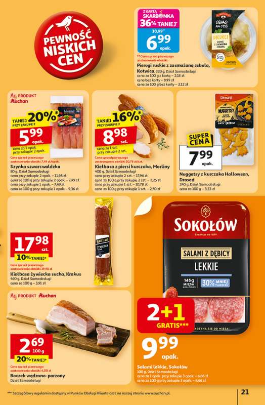 Auchan - gazetka promocyjna Gazetka Pewność niskich cen Hipermarket Auchan od czwartku 30.10 do środy 05.11 - strona 21 Auchan - gazetka promocyjna Gazetka Pewność niskich cen Hipermarket Auchan od czwartku 30.10 do środy 05.11 - strona 21