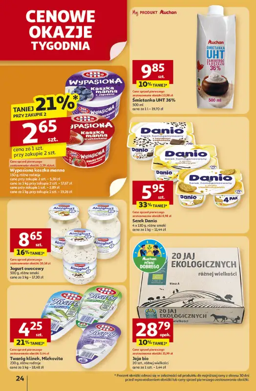 Auchan - gazetka promocyjna Gazetka Pewność niskich cen Hipermarket Auchan od czwartku 30.10 do środy 05.11 - strona 24