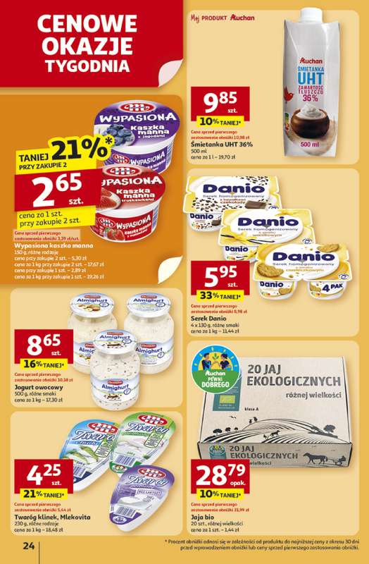 Auchan - gazetka promocyjna Gazetka Pewno艣膰 niskich cen Hipermarket Auchan od czwartku 30.10 do 艣rody 05.11 - strona 24 Auchan - gazetka promocyjna Gazetka Pewno艣膰 niskich cen Hipermarket Auchan od czwartku 30.10 do 艣rody 05.11 - strona 24