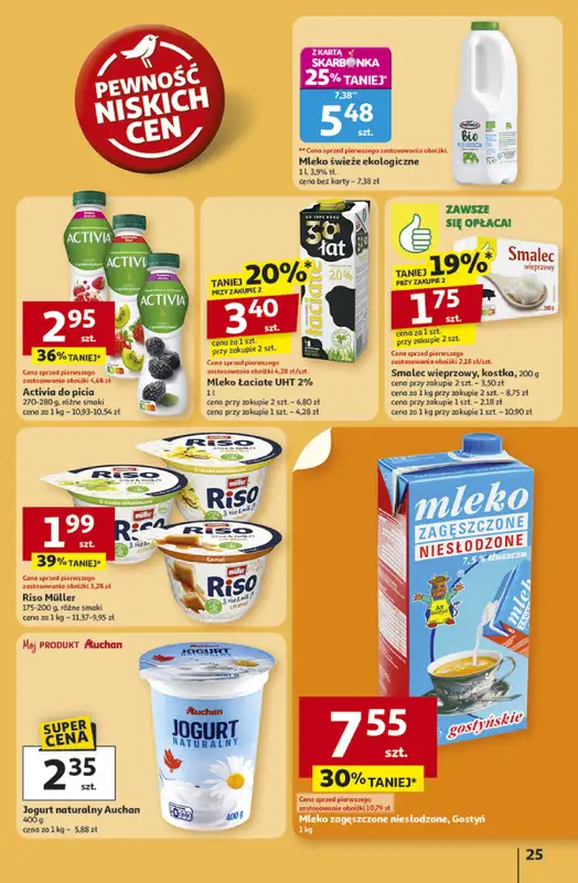 Auchan - gazetka promocyjna Gazetka Pewność niskich cen Hipermarket Auchan od czwartku 30.10 do środy 05.11 - strona 25