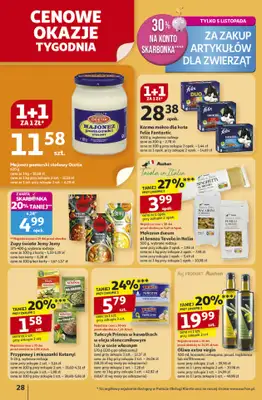 Auchan - gazetka promocyjna Gazetka Pewność niskich cen Hipermarket Auchan od czwartku 30.10 do środy 05.11 - strona 28 Auchan - gazetka promocyjna Gazetka Pewność niskich cen Hipermarket Auchan od czwartku 30.10 do środy 05.11 - strona 28