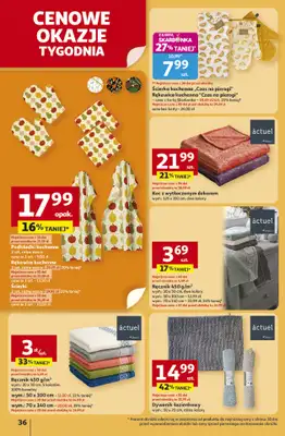 Auchan - gazetka promocyjna Gazetka Pewność niskich cen Hipermarket Auchan od czwartku 30.10 do środy 05.11 - strona 36 Auchan - gazetka promocyjna Gazetka Pewność niskich cen Hipermarket Auchan od czwartku 30.10 do środy 05.11 - strona 36