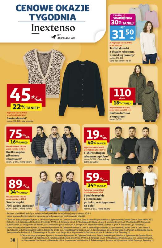 Auchan - gazetka promocyjna Gazetka Pewno艣膰 niskich cen Hipermarket Auchan od czwartku 30.10 do 艣rody 05.11 - strona 38 Auchan - gazetka promocyjna Gazetka Pewno艣膰 niskich cen Hipermarket Auchan od czwartku 30.10 do 艣rody 05.11 - strona 38