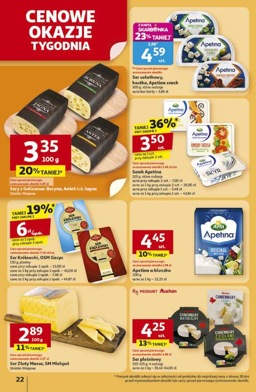 Auchan - gazetka promocyjna Gazetka Pewno艣膰 niskich cen Hipermarket Auchan od czwartku 30.10 do 艣rody 05.11 - strona 22 Auchan - gazetka promocyjna Gazetka Pewno艣膰 niskich cen Hipermarket Auchan od czwartku 30.10 do 艣rody 05.11 - strona 22
