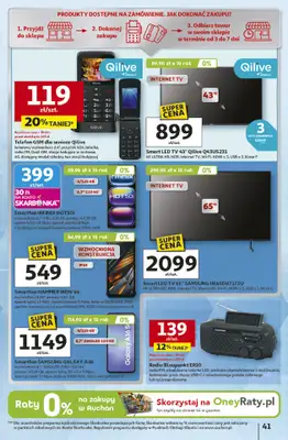 Auchan - gazetka promocyjna Gazetka Pewność niskich cen Hipermarket Auchan od czwartku 30.10 do środy 05.11 - strona 41 Auchan - gazetka promocyjna Gazetka Pewność niskich cen Hipermarket Auchan od czwartku 30.10 do środy 05.11 - strona 41