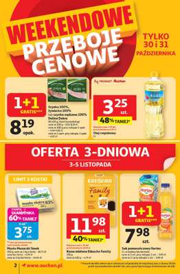 Auchan - gazetka promocyjna Gazetka Pewność niskich cen Supermarket Auchan  do środy 05.11 - strona 2
