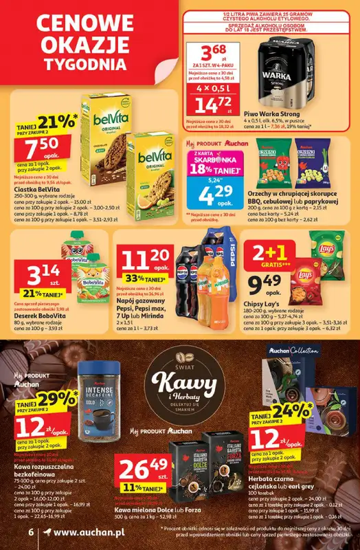 Auchan - gazetka promocyjna Gazetka Pewność niskich cen Supermarket Auchan od czwartku 30.10 do środy 05.11 - strona 6