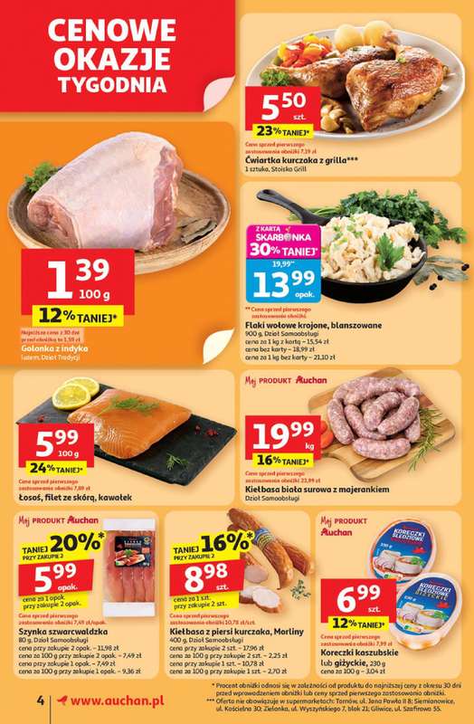 Auchan - gazetka promocyjna Gazetka Pewno艣膰 niskich cen Supermarket Auchan od czwartku 30.10 do 艣rody 05.11 - strona 4 Auchan - gazetka promocyjna Gazetka Pewno艣膰 niskich cen Supermarket Auchan od czwartku 30.10 do 艣rody 05.11 - strona 4