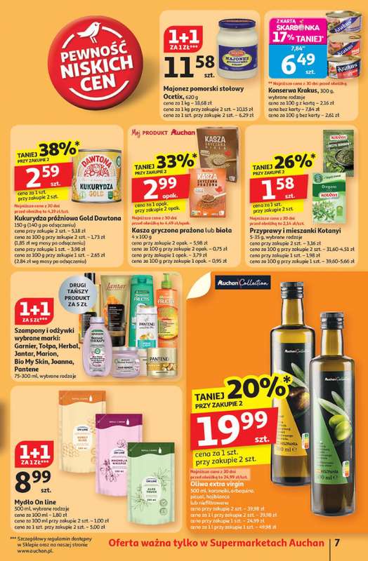 Auchan - gazetka promocyjna Gazetka Pewno艣膰 niskich cen Supermarket Auchan od czwartku 30.10 do 艣rody 05.11 - strona 7 Auchan - gazetka promocyjna Gazetka Pewno艣膰 niskich cen Supermarket Auchan od czwartku 30.10 do 艣rody 05.11 - strona 7