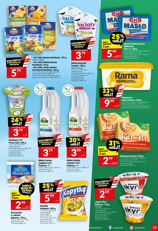 Twój Market - gazetka promocyjna Gazetka od środy 29.10 do wtorku 04.11 - strona 23