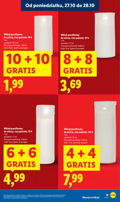 Lidl - gazetka promocyjna Oferta od poniedziałku od poniedziałku 27.10 do środy 29.10 - strona 15 Lidl - gazetka promocyjna Oferta od poniedziałku od poniedziałku 27.10 do środy 29.10 - strona 15