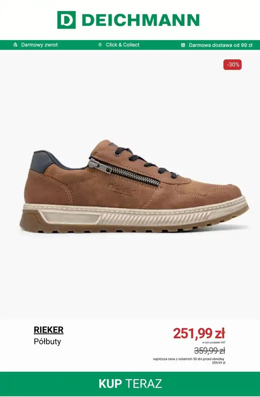 Deichmann - gazetka promocyjna Buty męskie na wyprzedaży od wtorku 28.10  - strona 7