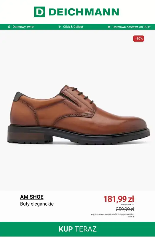 Deichmann - gazetka promocyjna Buty męskie na wyprzedaży od wtorku 28.10  - strona 4