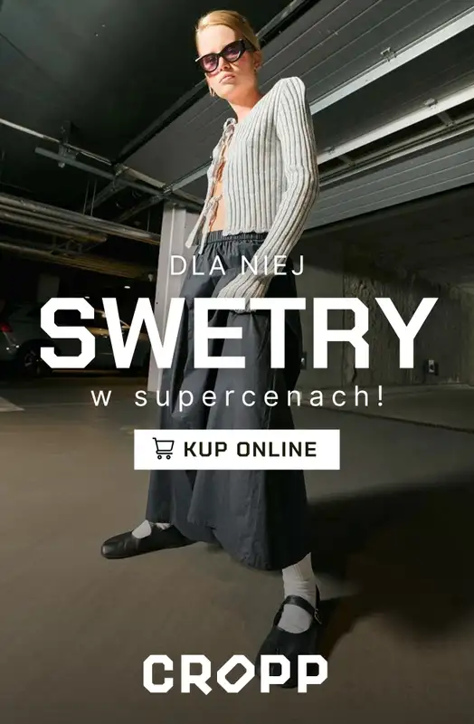 Cropp - gazetka promocyjna Modne swetry w świetnych cenach!  