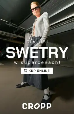 Cropp - gazetka promocyjna Modne swetry w świetnych cenach! od wtorku 28.10  Cropp - gazetka promocyjna Modne swetry w świetnych cenach! od wtorku 28.10