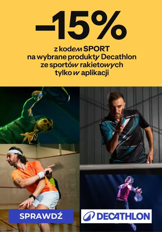 Decathlon - gazetka promocyjna -15% w aplikacji od wtorku 28.10 do czwartku 30.10
