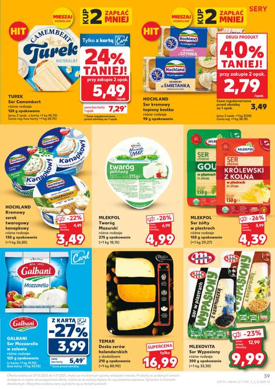 Kaufland - gazetka promocyjna Oferta Kaufland  do środy 05.11 - strona 39 Kaufland - gazetka promocyjna Oferta Kaufland  do środy 05.11 - strona 39