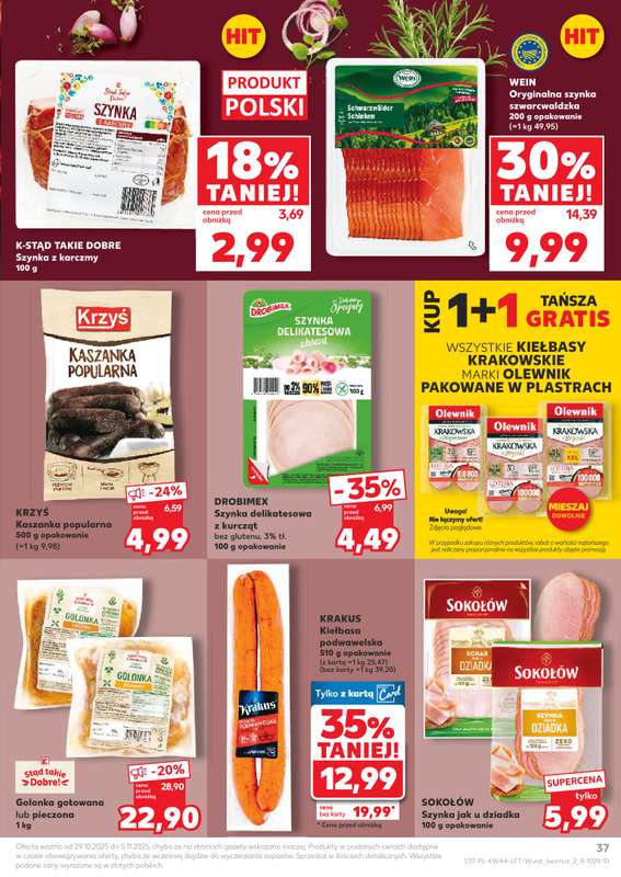 Kaufland - gazetka promocyjna Oferta Kaufland  do 艣rody 05.11 - strona 37 Kaufland - gazetka promocyjna Oferta Kaufland  do 艣rody 05.11 - strona 37