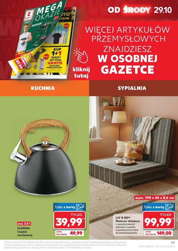 Kaufland - gazetka promocyjna Oferta Kaufland  do środy 05.11 - strona 59