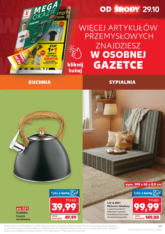 Kaufland - gazetka promocyjna Oferta Kaufland  do środy 05.11 - strona 59