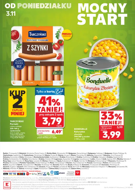 Kaufland - gazetka promocyjna Oferta Kaufland  do środy 05.11 - strona 61