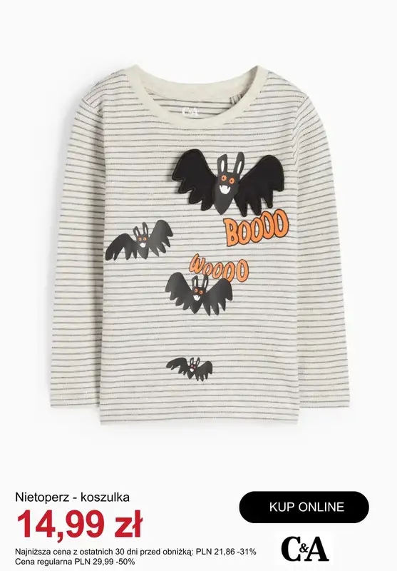 C&A - gazetka promocyjna Ubrania dziecięce na Halloween od wtorku 28.10  - strona 2