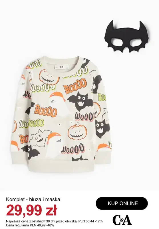 C&A - gazetka promocyjna Ubrania dziecięce na Halloween od wtorku 28.10  - strona 5