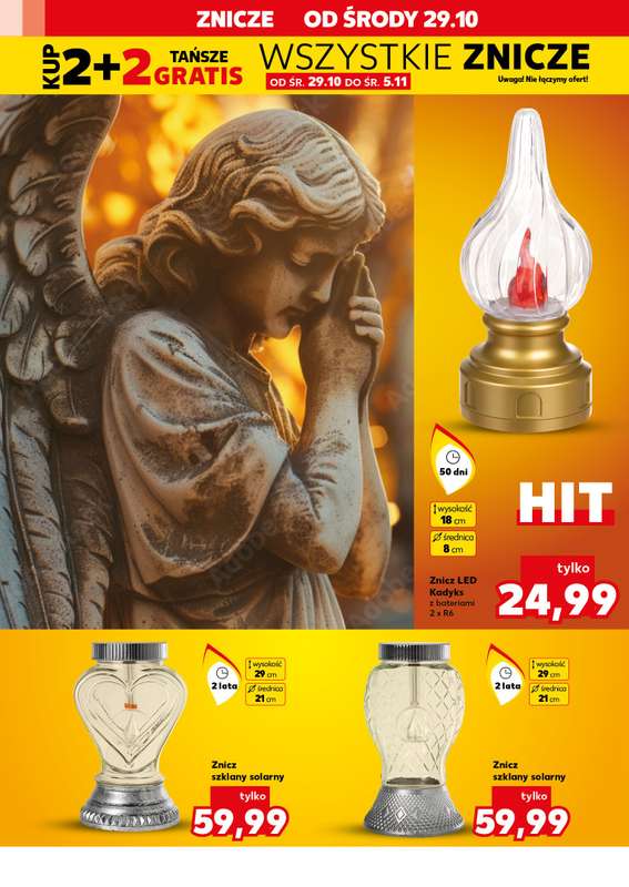 Kaufland - gazetka promocyjna Oferta Kaufland - Znicze od 艣rody 29.10 do pi膮tku 31.10 - strona 10 Kaufland - gazetka promocyjna Oferta Kaufland - Znicze od 艣rody 29.10 do pi膮tku 31.10 - strona 10