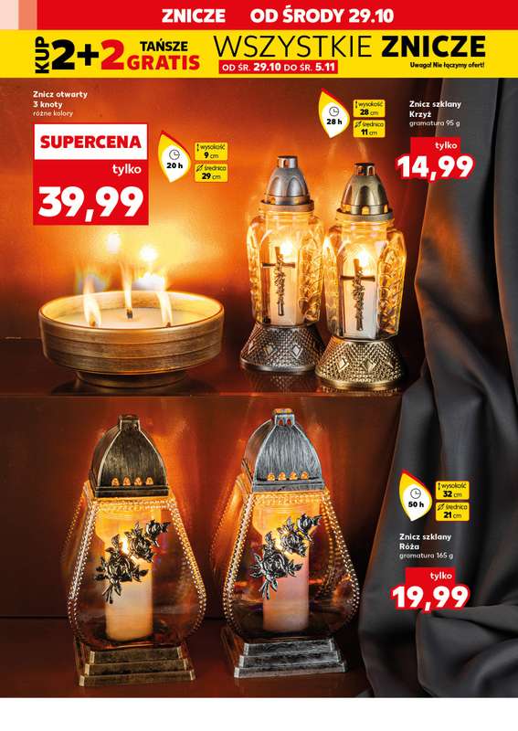 Kaufland - gazetka promocyjna Oferta Kaufland - Znicze od 艣rody 29.10 do pi膮tku 31.10 - strona 2 Kaufland - gazetka promocyjna Oferta Kaufland - Znicze od 艣rody 29.10 do pi膮tku 31.10 - strona 2