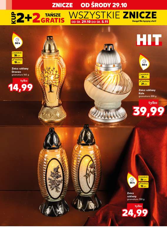 Kaufland - gazetka promocyjna Oferta Kaufland - Znicze od 艣rody 29.10 do pi膮tku 31.10 - strona 4 Kaufland - gazetka promocyjna Oferta Kaufland - Znicze od 艣rody 29.10 do pi膮tku 31.10 - strona 4
